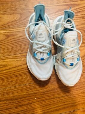 adidas Women’s Sneakers - White & Light Blue Accents